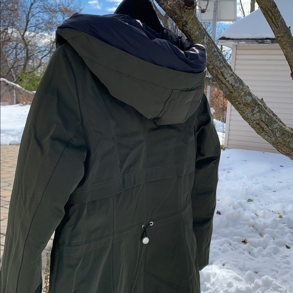 🥰🥰🥰 SOIA & KYO Samara-TD Semi-Fitted Classic Down Coat with Hood, size M - Picture 12 of 16
